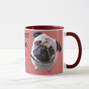 Tasse "Mops" rot