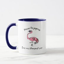 Tasse Motivation - Sei ein Flamingo