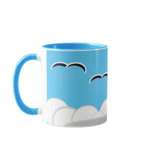 Tasse - Möwen über Wolken