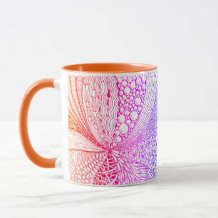 Tasse Multicolored Zentangle
