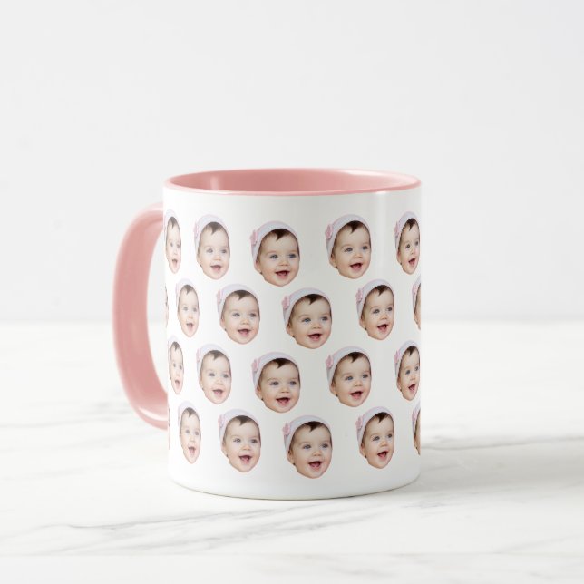 Tasse nach Maß, Personalisiertes Foto, Baby (Vorderseite Links)