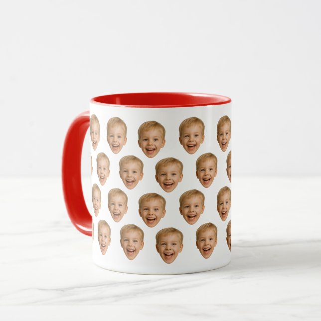 Tasse nach Maß, Personalisiertes Foto, Familie (Vorderseite Links)