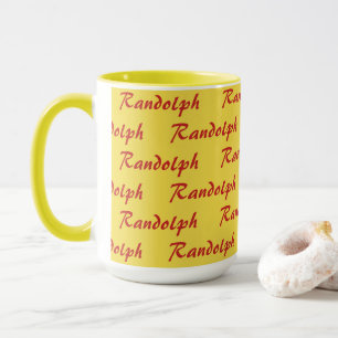 Tasse - Name in Schrift gekachelt