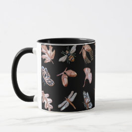 Tasse Naturdruck schwarz