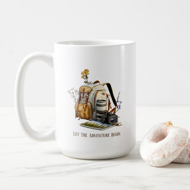 Tasse Naturfotografie (Mit Donut)