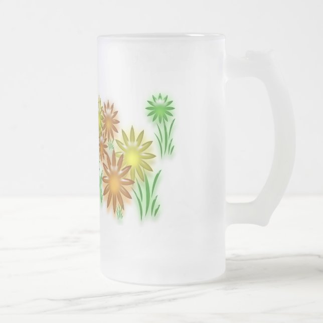 Tasse - Neonale Blume (Rechts)