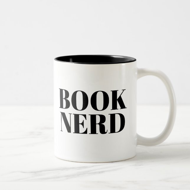 Tasse Nerd buchen | Niedlich Book Lover Slogan Tas (Rechts)