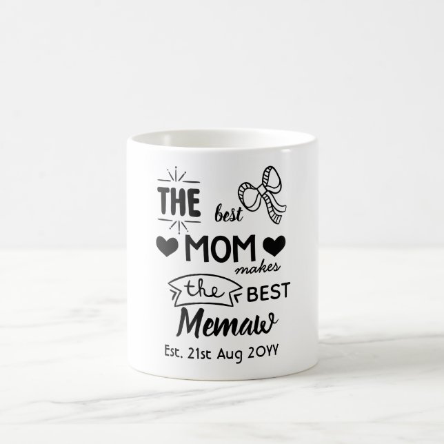 TASSE NEW Memaw - Personalisiert für Oma, Gigi (Mittel)