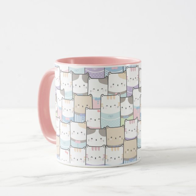 Tasse niedlich Katzen (Vorderseite Links)