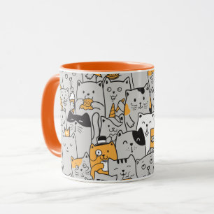 Tasse niedlich Katzen