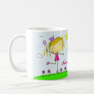 ♥ TASSE ♥ niedliche rosa lila blonde Prinzessi