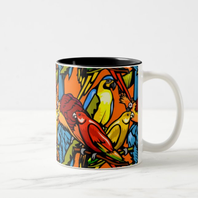Tasse - Papageien (Rechts)
