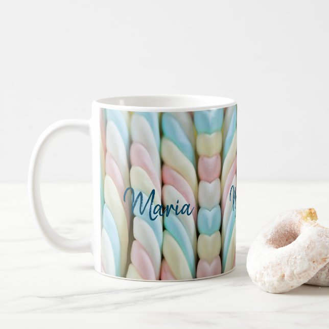 Tasse Pastel Stripe (Mit Donut)