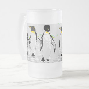 Tasse: Penquins Mattglas Bierglas