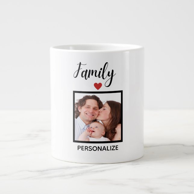 Tasse personalisierter Familienspezialitäten (Vorderseite)