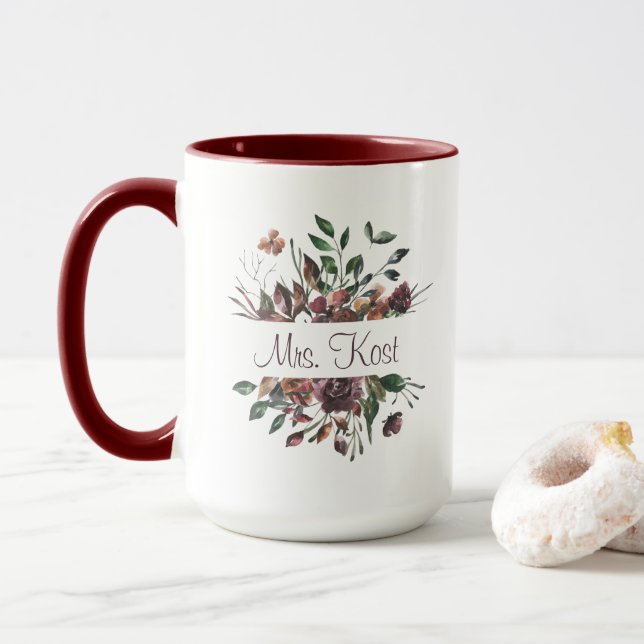 Tasse personalisierter Name (Mit Donut)