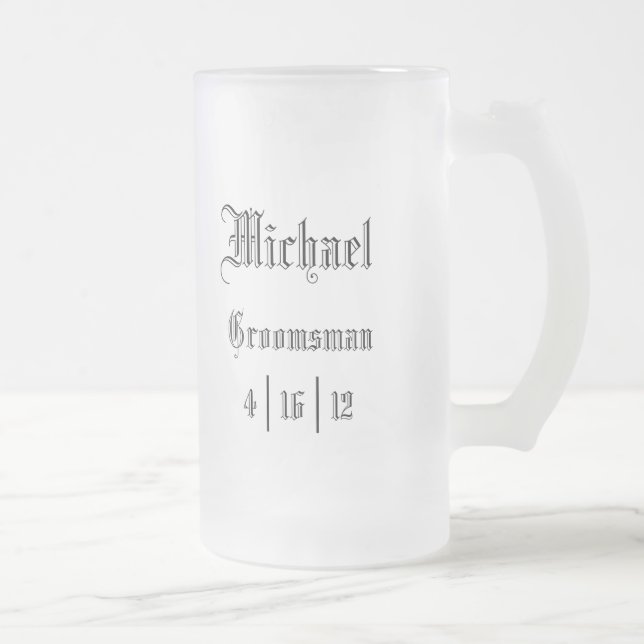 Tasse personalisierter Trauzeuge (Rechts)