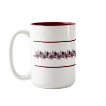 Tasse - Pflaumenblüten zwischen den Maroonen
