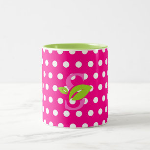 Tasse Pink Polka Dot Logo Design