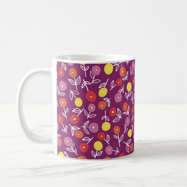 Tasse Plum Floral Ditsy (Links)