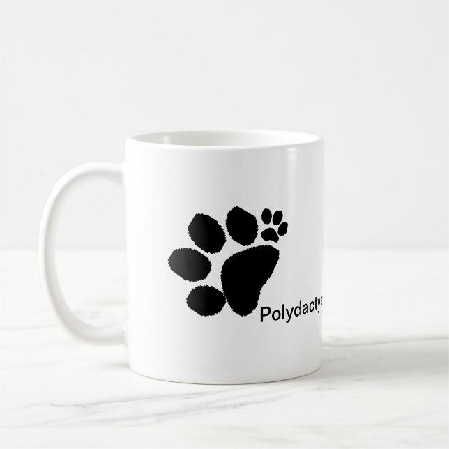 Tasse - Polydaktylkappdrucke (Links)