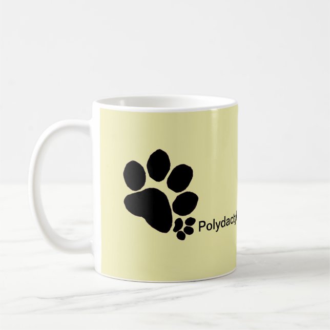 Tasse - Polydaktylpappdrucke (glatt) (Links)