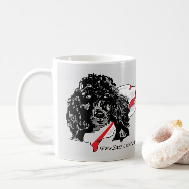 Tasse: Poodle Kaffeetasse (Mit Donut)