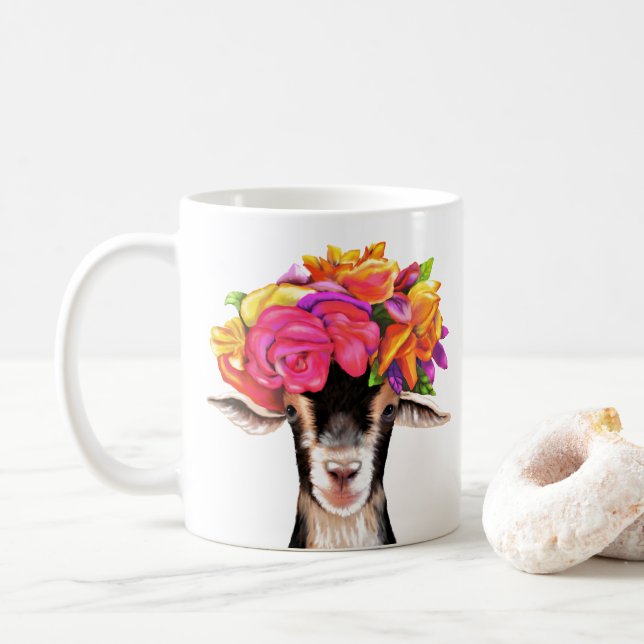 Tasse - Posey und Lily die Ziegen (Mit Donut)