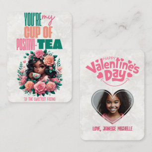 Tasse Positivi-TEE Klassenzimmer Frohen Valentinst Mitteilungskarte