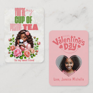 Tasse Positivi-TEE Klassenzimmer Frohen Valentinst Mitteilungskarte