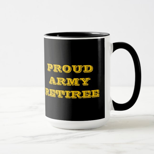 Tasse Proud Army Retiree (Rechts)