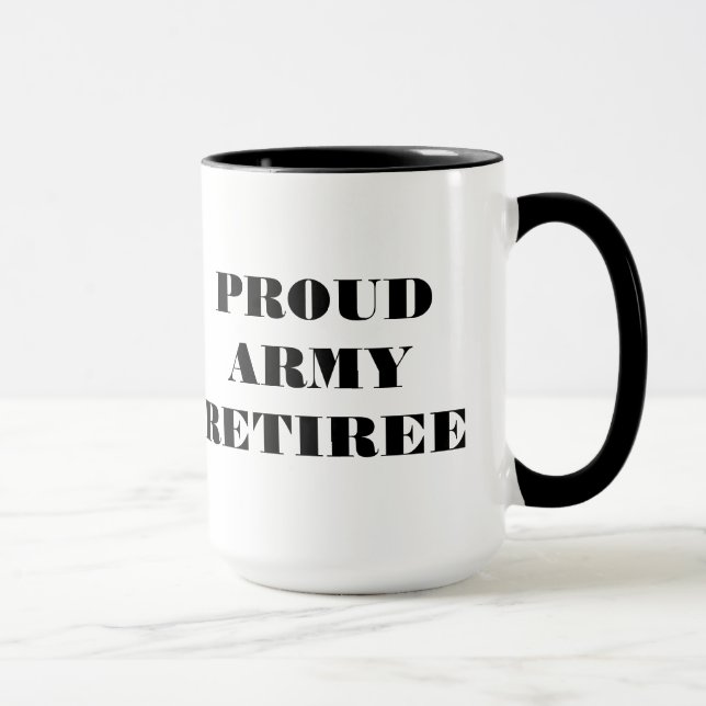 Tasse Proud Army Retiree (Rechts)