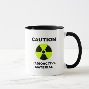Tasse radioaktiver Stoffe