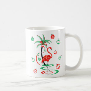 Tasse "Red Christmas Flamingo Baubles"