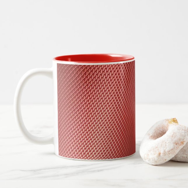 Tasse "Red Scales" (Mit Donut)