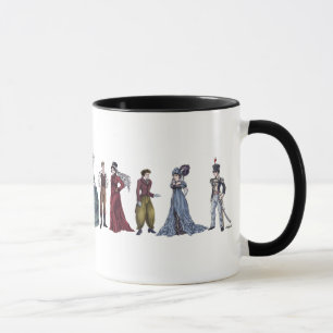 Tasse Regentschafts-historische Mode-Janes Austen