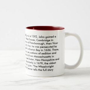 Tasse Reverend John Wheelwright