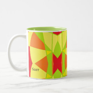 Tasse: Richtung Zweifarbige Tasse