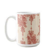 Tasse, romantischer Teppich in Rot