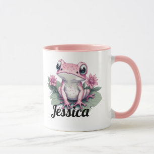 Tasse Rosa Frosch
