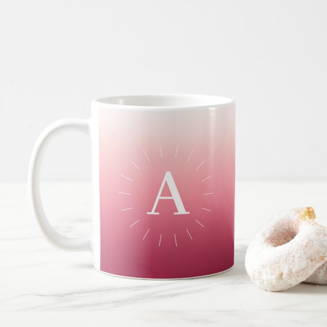Tasse rosa Gradient (Mit Donut)