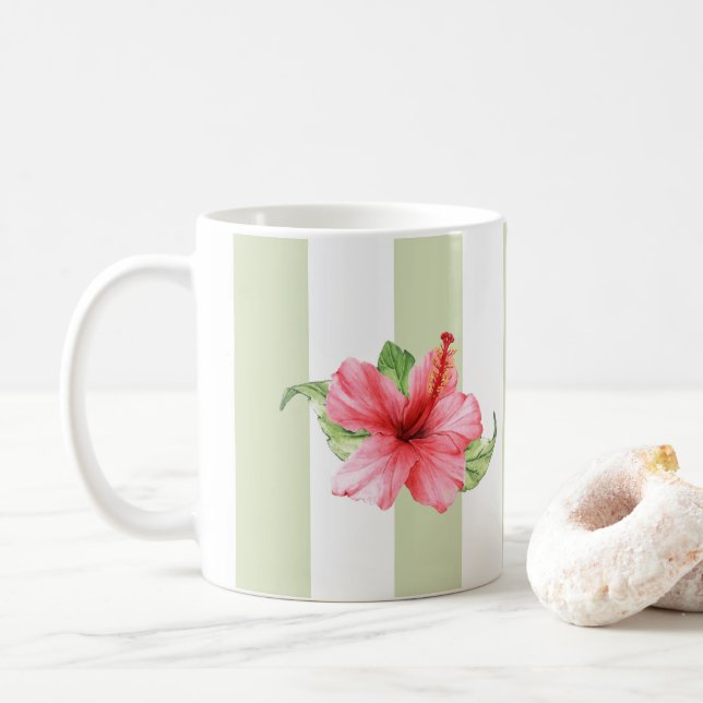 Tasse - Rosa Hibiskus (Mit Donut)