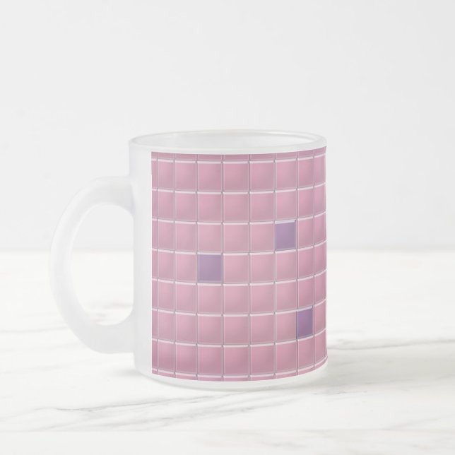 Tasse - Rosa Square Mosaik (Links)