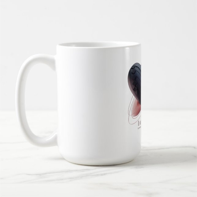 Tasse Rosa und Schwarze Herzen (Links)