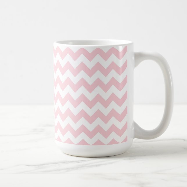 Tasse/Rosa Zickzack Tasse (Rechts)