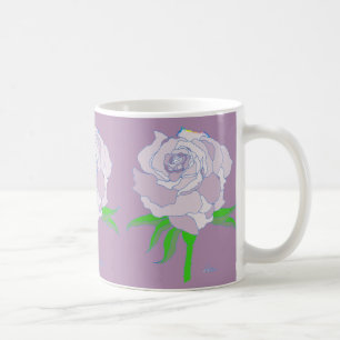 Tasse - Rose in Farbtönen