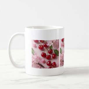Tasse Rote Kirschen & Kirschblüten – Mug in
