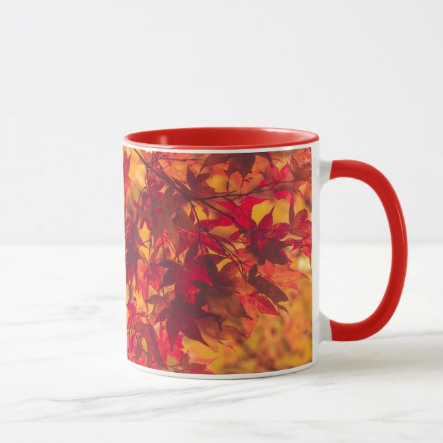 Tasse Rote Natur im Herbst (Rechts)