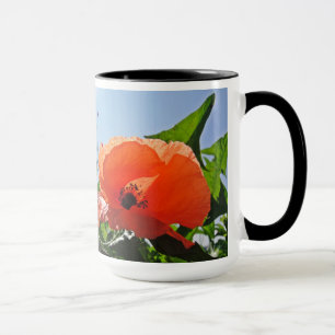 Tasse Roter Mohn: "Einen schönen Tag haben"