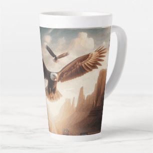 Tasse Route 66 mit einem fliegenden Steinadler